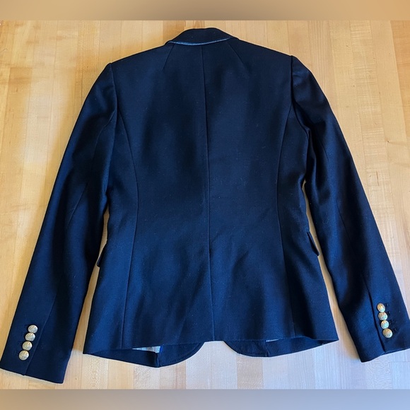 J. CREW Wool Iconic Schoolboy Blazer Black Size 00 - Picture 12 of 12